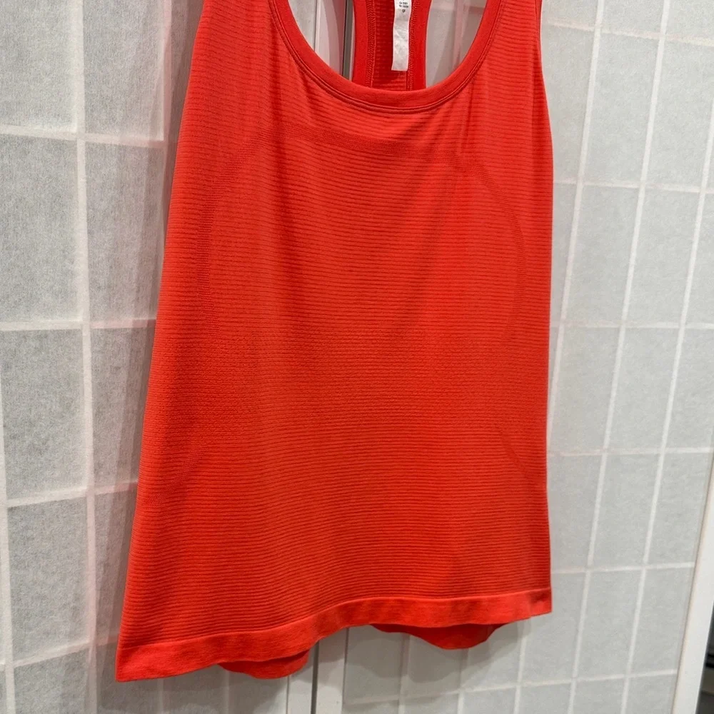 Lululemon Swiftly Tech Racerback Tank Size 18 Coral/Orange
